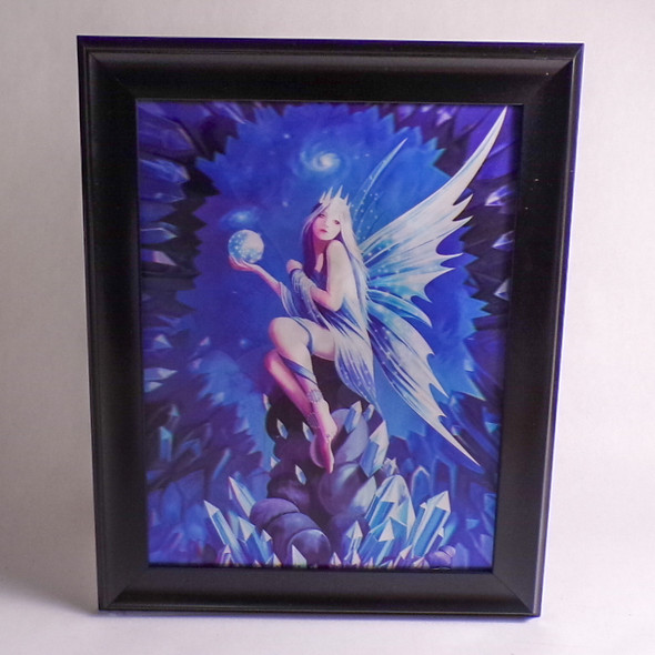 Framed 14" x 18" Fairies 3D Triple Image