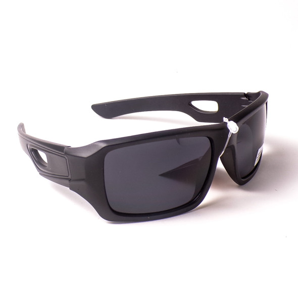 Matte Black Plastic Sqaure Designer Sunglasses - 3 Pack