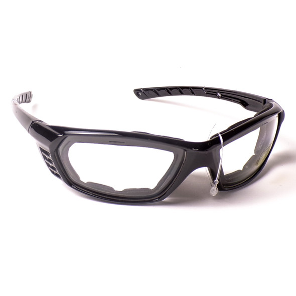 Foamback Clear Lens Biker Glasses - 3 Pack