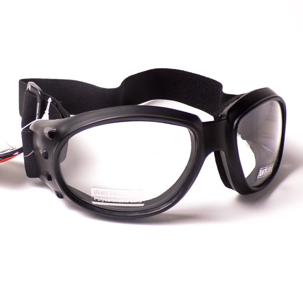 Strapped Clear Biker Glasses - 3 Pack