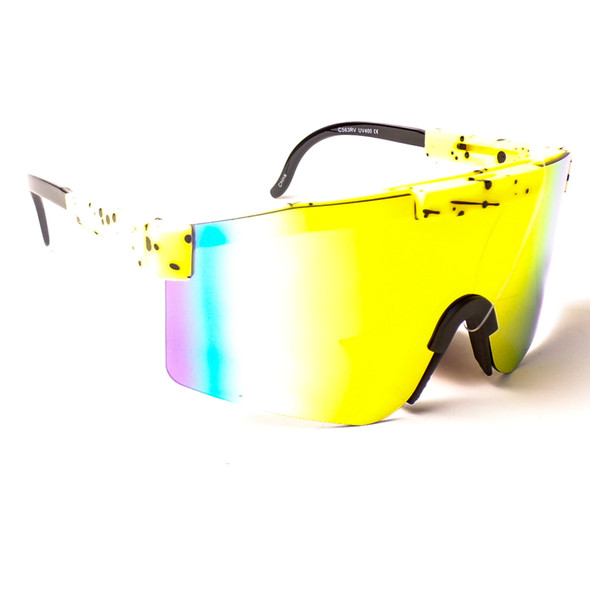 Wrap Around Decorative Sport Sunglasses - Assorted 3 Pack