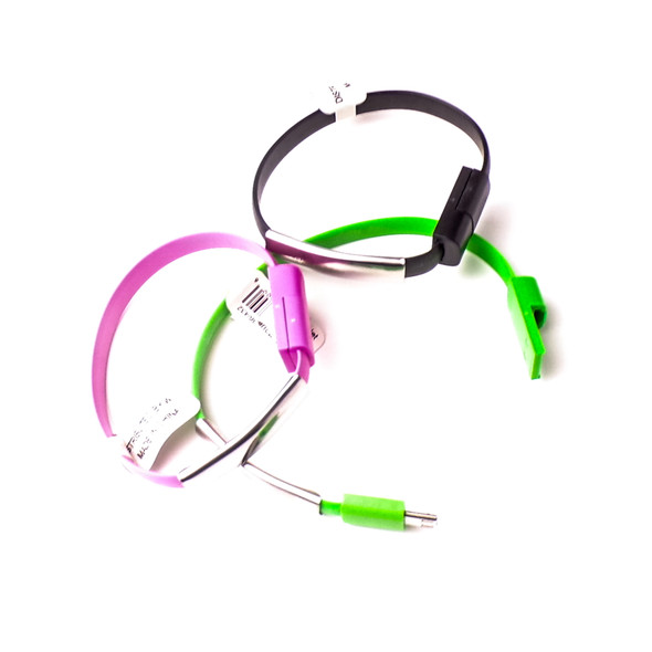 Micro USB Charging Bracelet Cable - 6 Pack