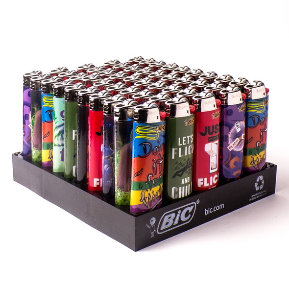 BIC Lighter 50ct Display Tray - Flick My Bic