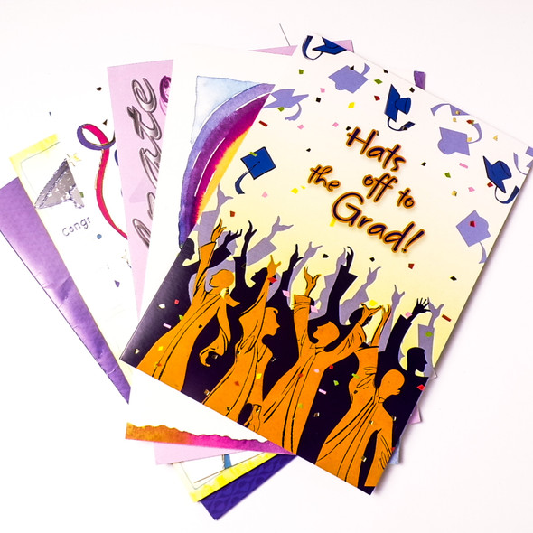 Graduation Greeting Cards - Assorted 6 Pack
