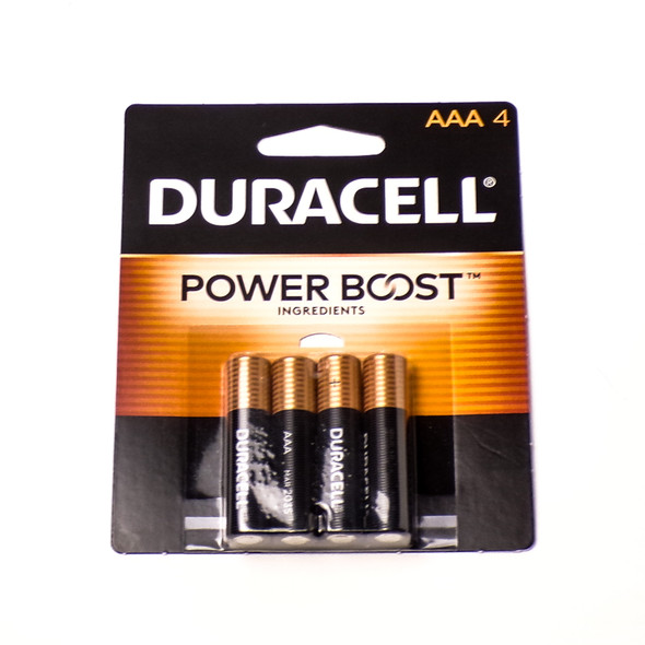 Four Pack of Duracell AAA Power Boost Batteries