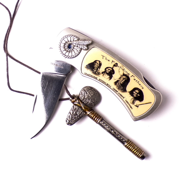 Native American Decorative Knife/Necklace Gift Set