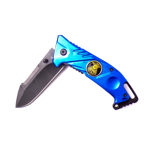 Navy Blue Police Sport Knife