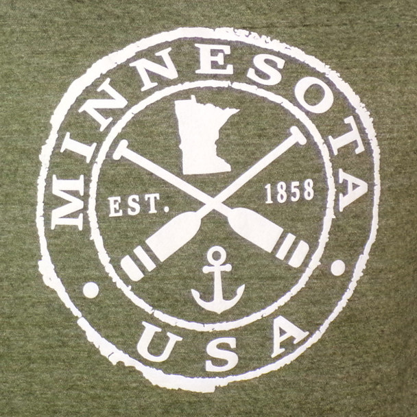 Washed Minnesota USA Paddles Pullover Hoodie Sweatshirt - Assorted 6ct