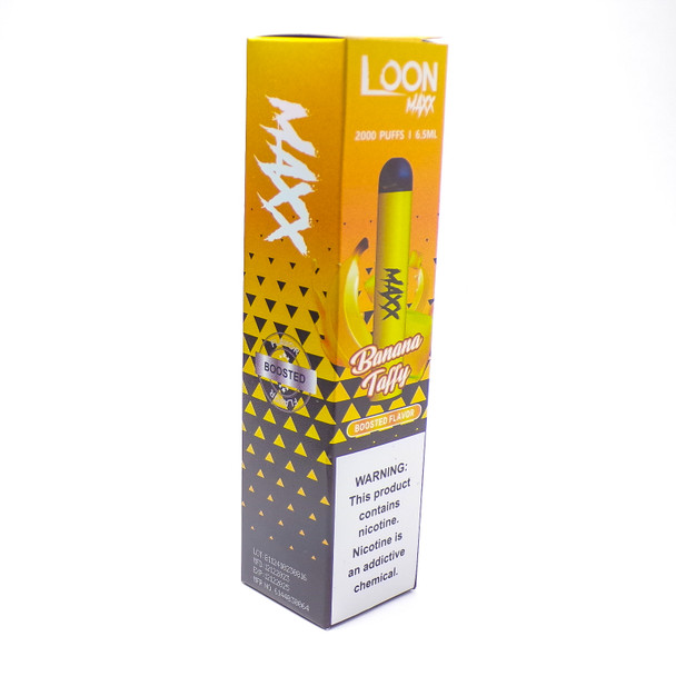 LOON MAXX - BANANA TAFFY - 2000 PUFFS | 6.5ml - BOOSTED FLAVOR