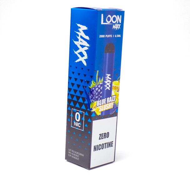 LOON MAXX - BLUE RAZZ SLUSHY - 2000 PUFFS | 6.5ml - ZERO NICOTINE