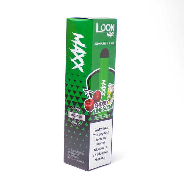 LOON MAXX - CHERRY LIME SODA - 2000 PUFFS | 6.5ml - BOOSTED FLAVOR
