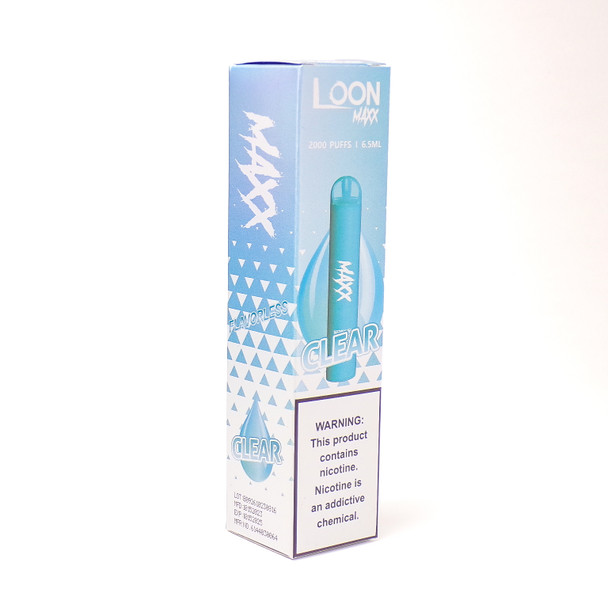LOON MAXX - CLEAR - 2000 PUFFS | 6.5ml - FLAVORLESS