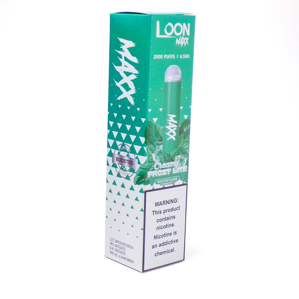 LOON MAXX - CREAMY FROST BITE - 2000 PUFFS | 6.5ml - BOOSTED FLAVOR