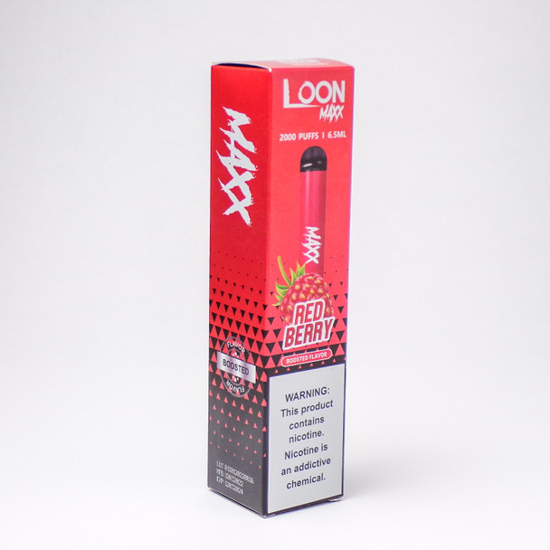 LOON MAXX - RED BERRY - 2000 PUFFS | 6.5ml - BOOSTED FLAVOR