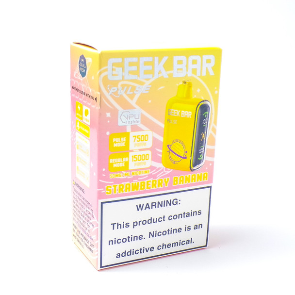 GEEK BAR PULSE - STRAWBERRY BANANA - 7500 / 15000 PUFFS - 16ml - 50MG