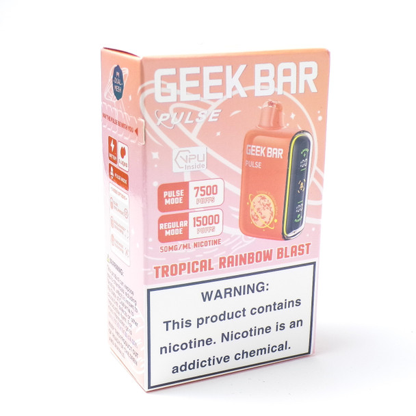 GEEK BAR PULSE - TROPICAL RAINBOW BLAST - 7500 / 15000 PUFFS - 16ml - 50MG