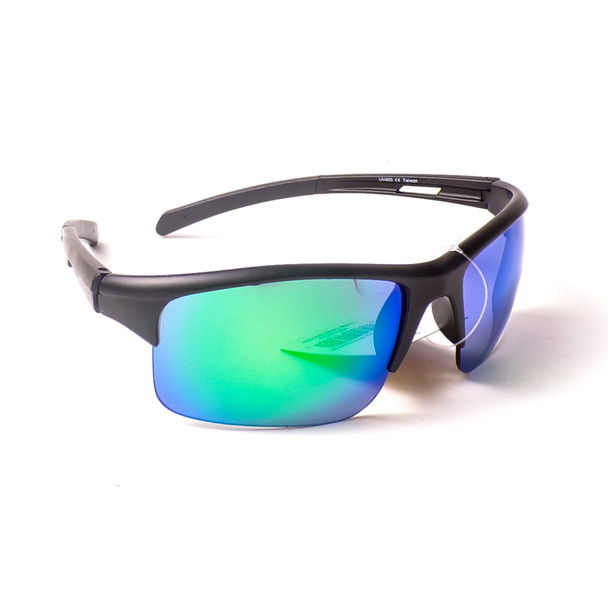 Semi-Plastic, Half-Frame Sunglasses  - Assorted 3 Pack