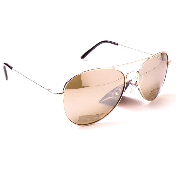 Metal Aviators with Spring Temples, PC Lens - Assorted 3 Pack
