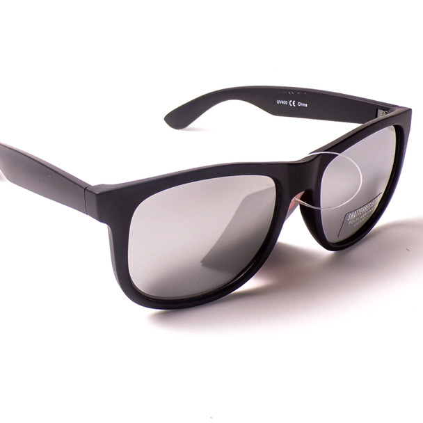 Black, Silver Mirror Lens Wayfarers - 3 Pack