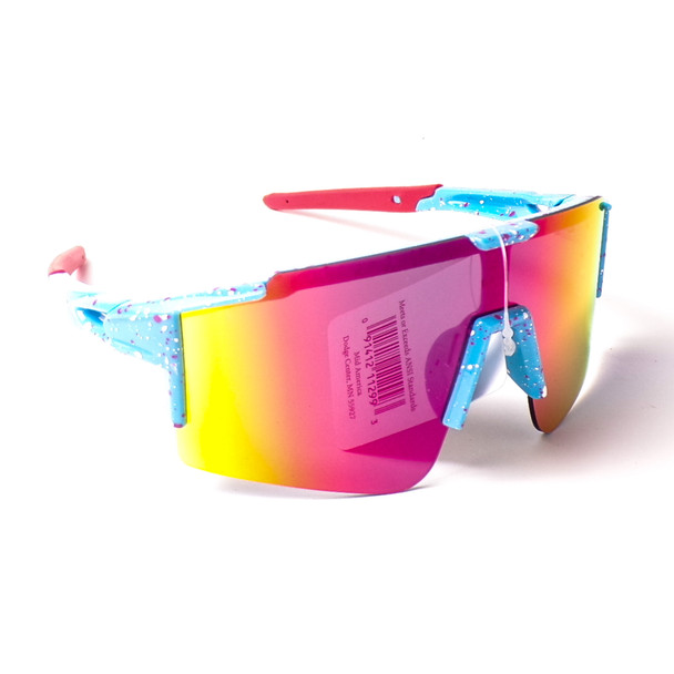 Kids Gradient Lens Blade Sunglasses - Assorted 3 Pack