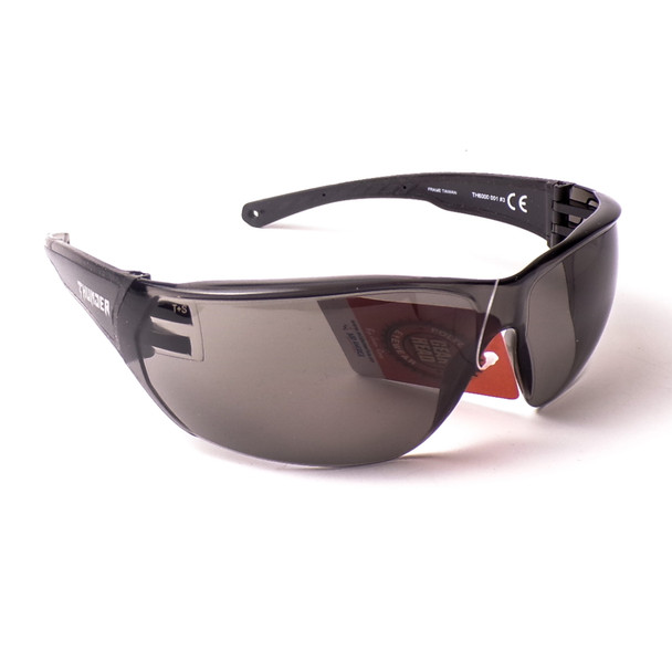 Smoke Lens Semi-Frame Biker Sunglasses - 3 Pack