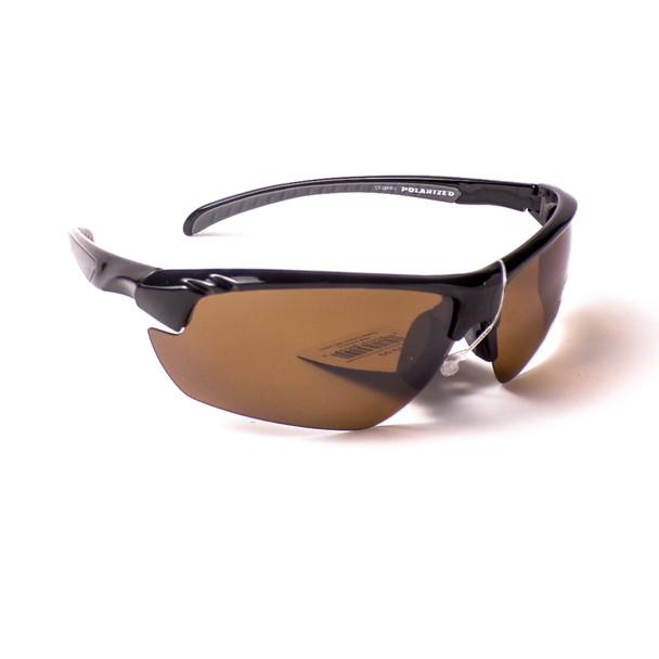 Polarized Half Frame Blade Sunglasses - Assorted 3 Pack