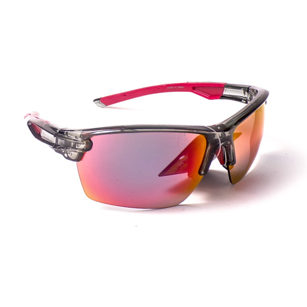 Sport Semi Frame Sunglasses with Accents - Assorted 3 Pack