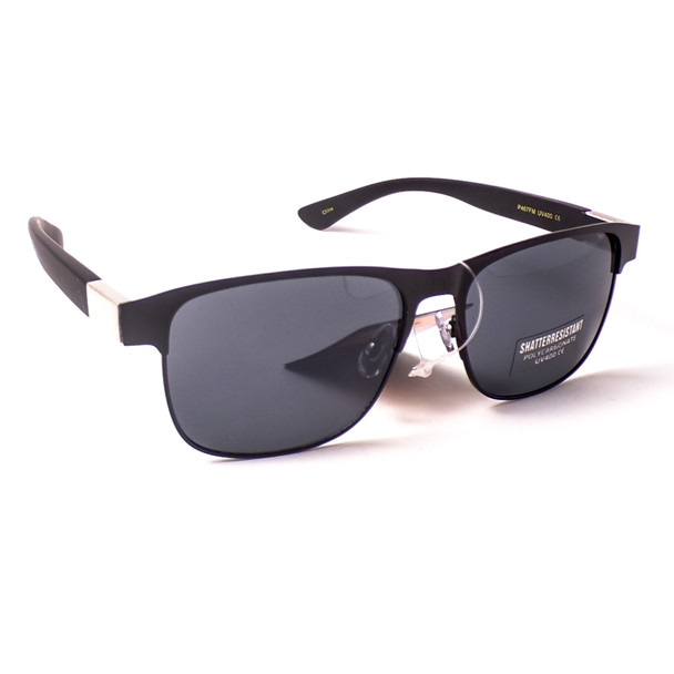 Poly Lens Full Metal Frame Sunglasses - Assorted 3 Pack