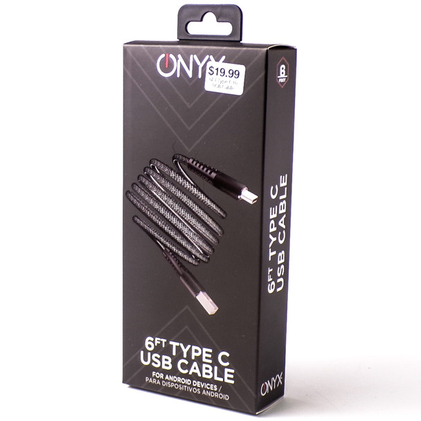 Onyx 6' Type-C to USB Cable