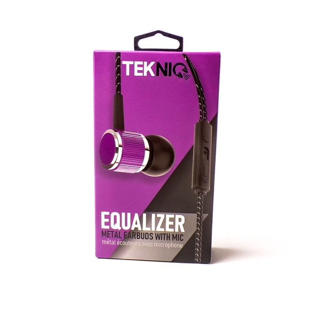 Equalizer Metal Earbuds with Microphone