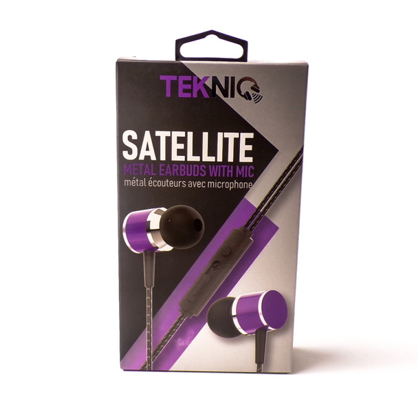 Satellite Metal Earbuds with Microphone