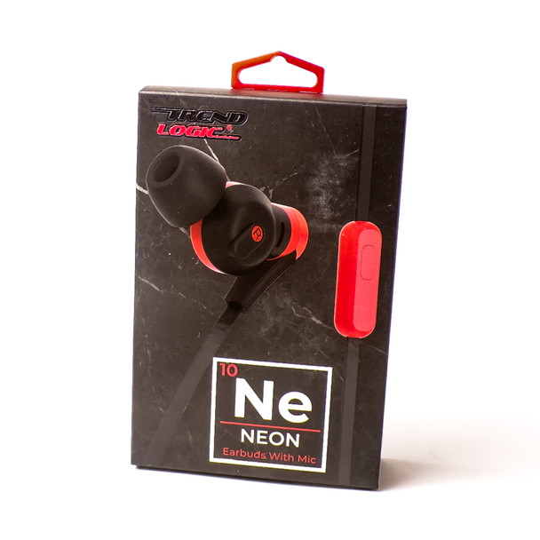 Neon Earbuds with Microphone/Volume Control