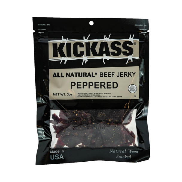 Peppered Beef Jerky 3oz Bag (6 Bags)