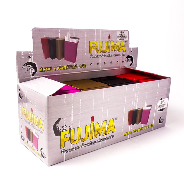 Fujima Metal Cigarette Case for Kings - 12ct Display