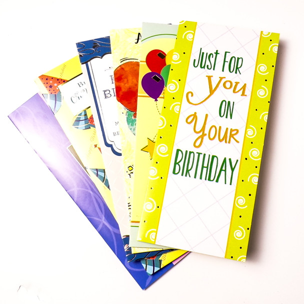 Birthday Money Holders - Assorted 6 Pack
