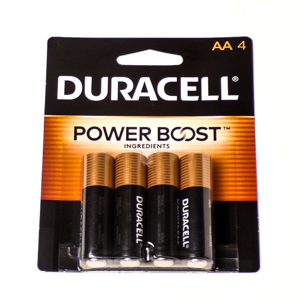 Four Pack of Duracell AA Power Boost Batteries