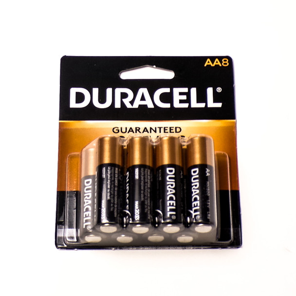 Eight Pack of Duracell AA Batteries