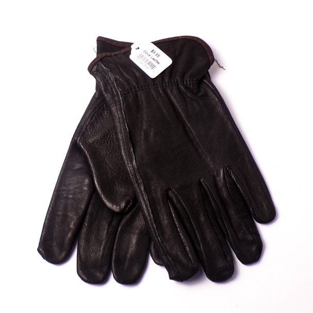 Men's Large Goatskin Leather Safety Gloves - 6ct