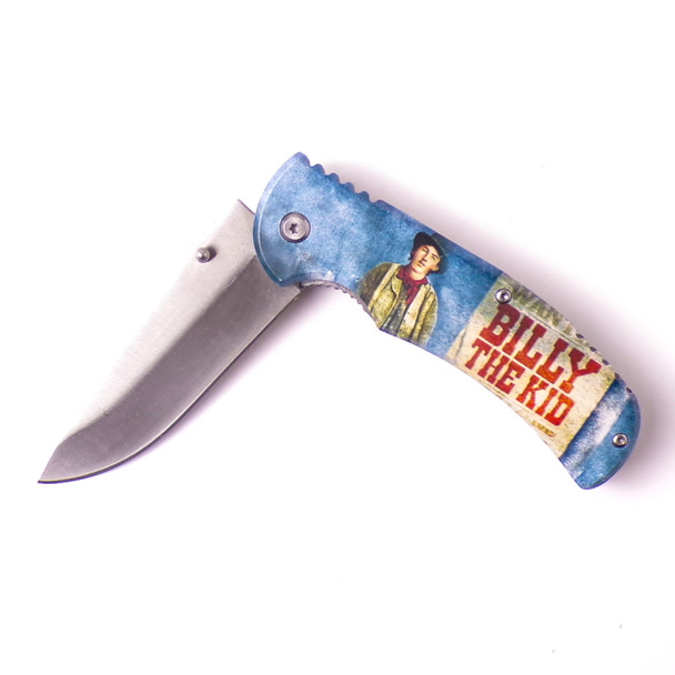 Commemorative Billy the Kid Pocket Knife w/Clip