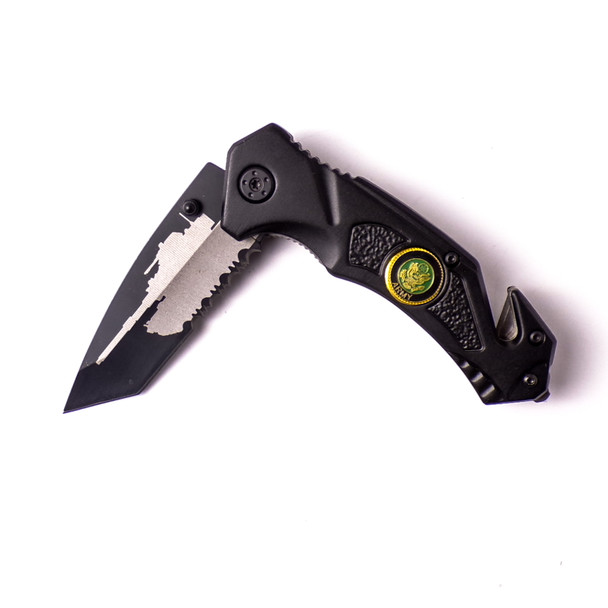 Black United States Army Rescue Knife
