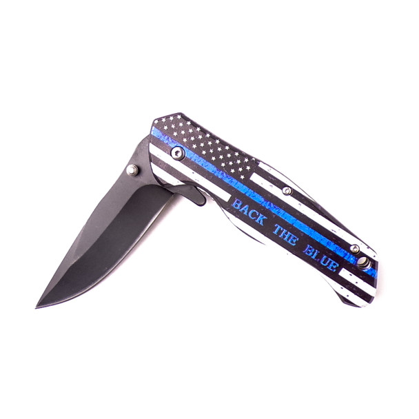 Back The Blue Police Support Utility Knife