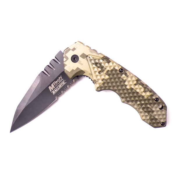 Digital Tan Camouflage Outdoor Sport Knife