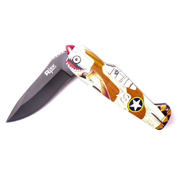 Warhawk Airplane Commemorative Knife - Fighter D