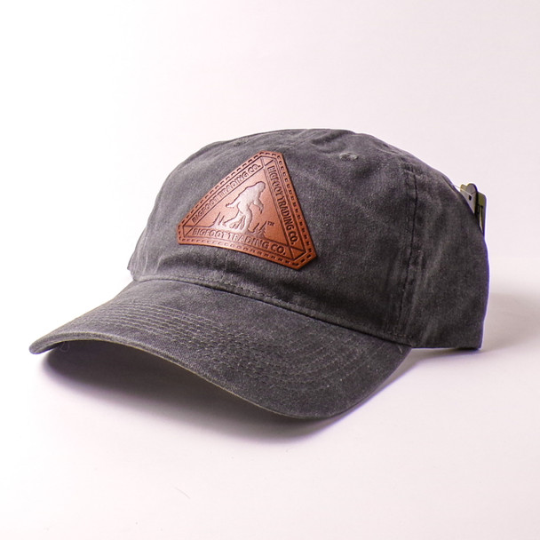 Stonewashed Big Foot Trading Co. Cap with Leather Patch - Assorted 6ct