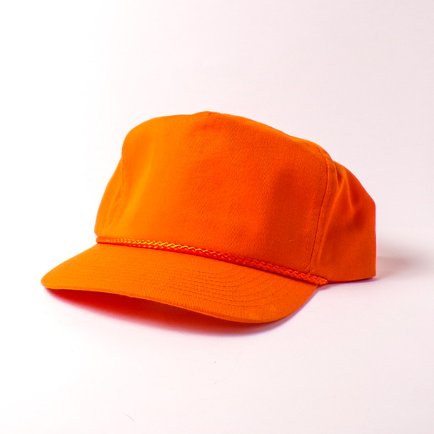 Hi-Viz Orange Cotton Hats - 6ct