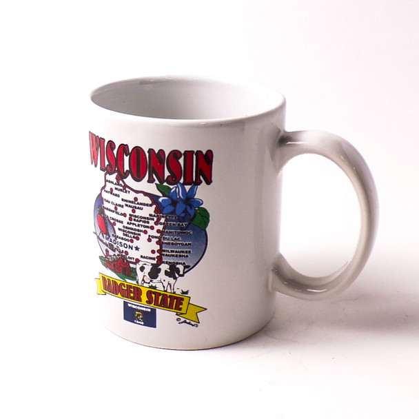 Wisconsin Badger State Cities Coffee Mug - 3ct