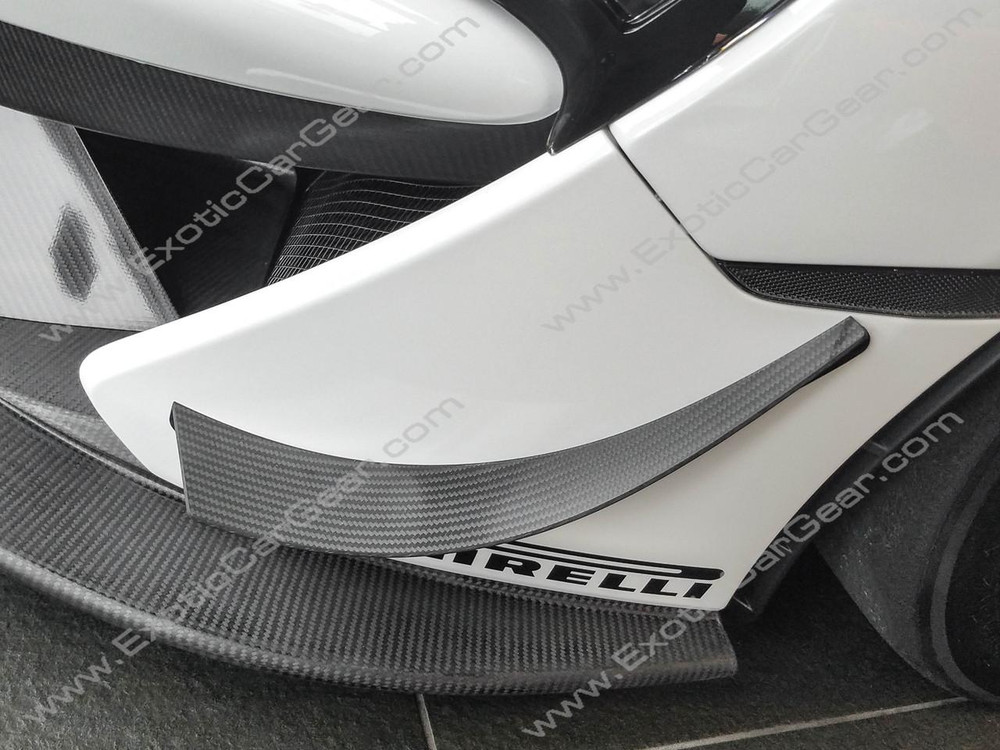 McLaren 570S GT4 Version Carbon Fiber Front Bumper Canards 