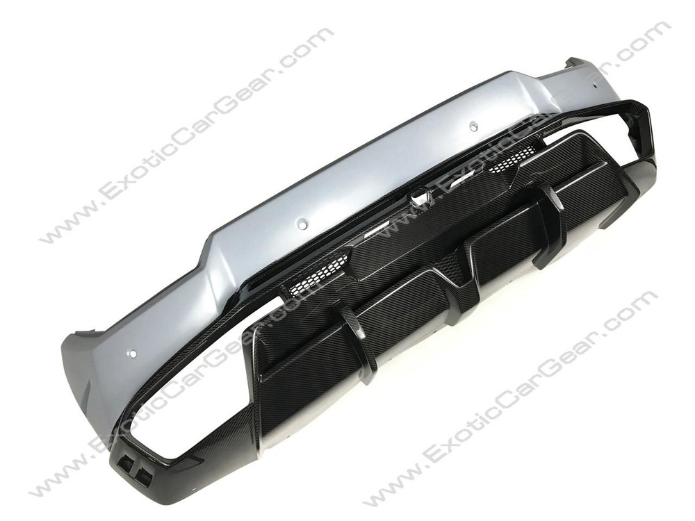 Lamborghini Huracan GT Style Rear Bumper With Rear Diffuser 