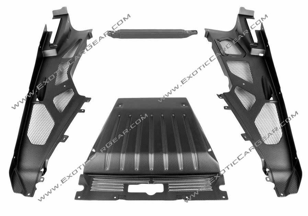 Lamborghini Huracan Engine Bay Panels Set – Vented Style 