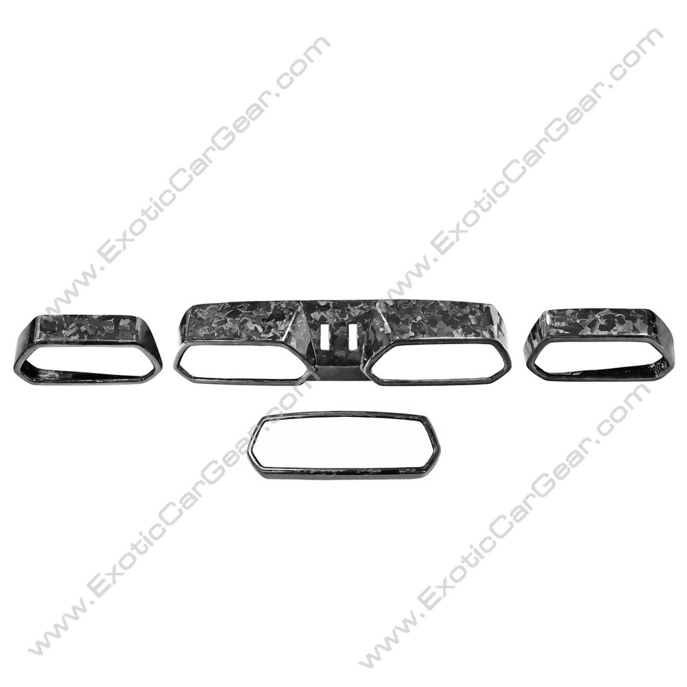 Urus Forged Carbon Fiber 4 Piece Dash Vent Covers